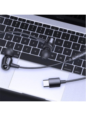 Awei TC-1 Type-C In-ear Handsfree με Βύσμα USB-C Μαύρο