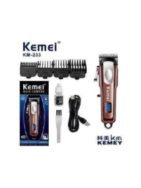 Kemei Επαγγελματική Επαναφορτιζόμενη Κουρευτική Μηχανή KM-233
