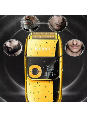 Kemei KM-2028 Gold Ξυριστική Μηχανή Προσώπου Επαναφορτιζόμενη