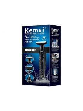 Kemei KM-114 Ξυριστική Μηχανή Προσώπου Επαναφορτιζόμενη