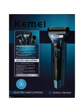 Kemei KM-6330 KM-6330 Ξυριστική Μηχανή Προσώπου Επαναφορτιζόμενη