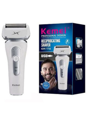 Kemei KM-116 Ξυριστική Μηχανή Προσώπου Επαναφορτιζόμενη / Με Καλώδιο