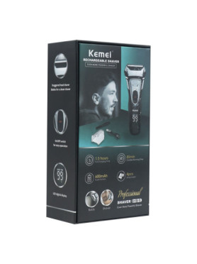 Kemei ΚΜ-8511 Ξυριστική Μηχανή Προσώπου Επαναφορτιζόμενη