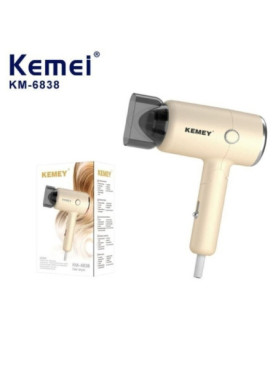 Kemei Πιστολάκι Μαλλιών Ταξιδίου 1200W KM-6838